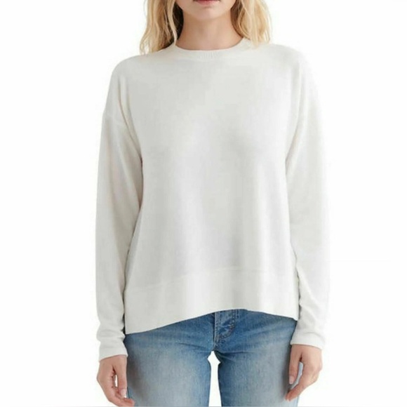 Lucky in Love Sweaters - Lucky Brand Women’s Soft‎ Cloud Jersey Lightweight Sweater Cozy Crewneck Top